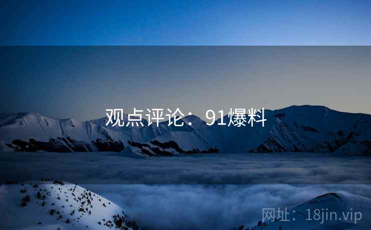观点评论：91爆料