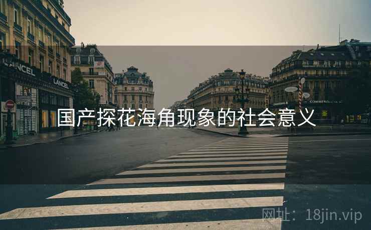 国产探花海角现象的社会意义