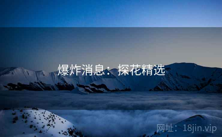 爆炸消息：探花精选