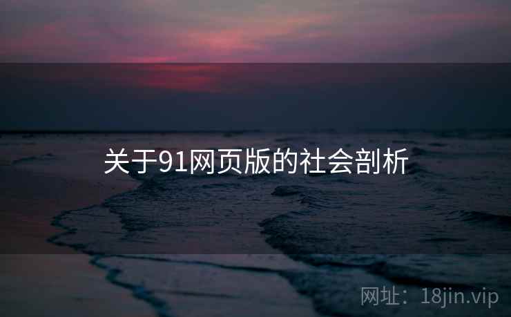 关于91网页版的社会剖析