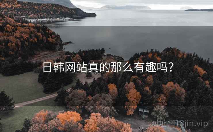 日韩网站真的那么有趣吗？